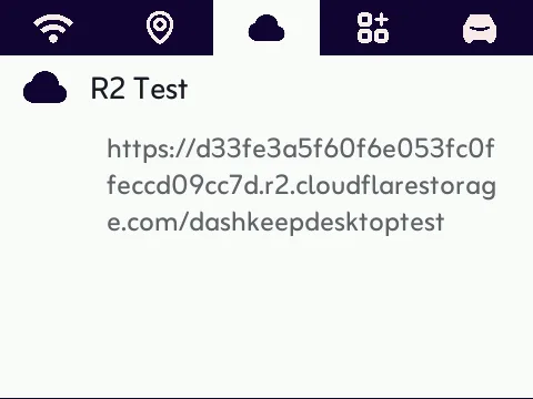 The storage tab