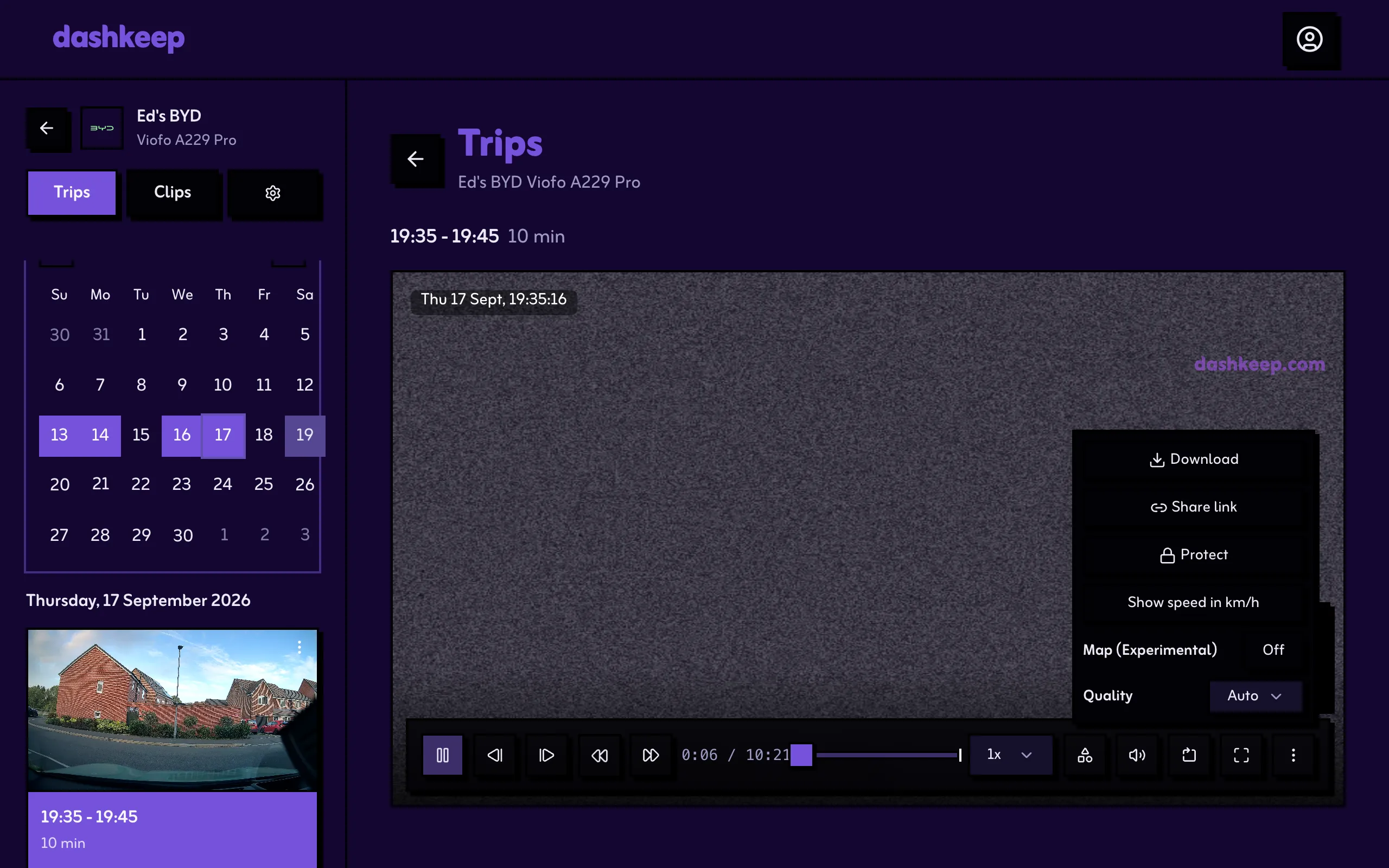 The more controls menu