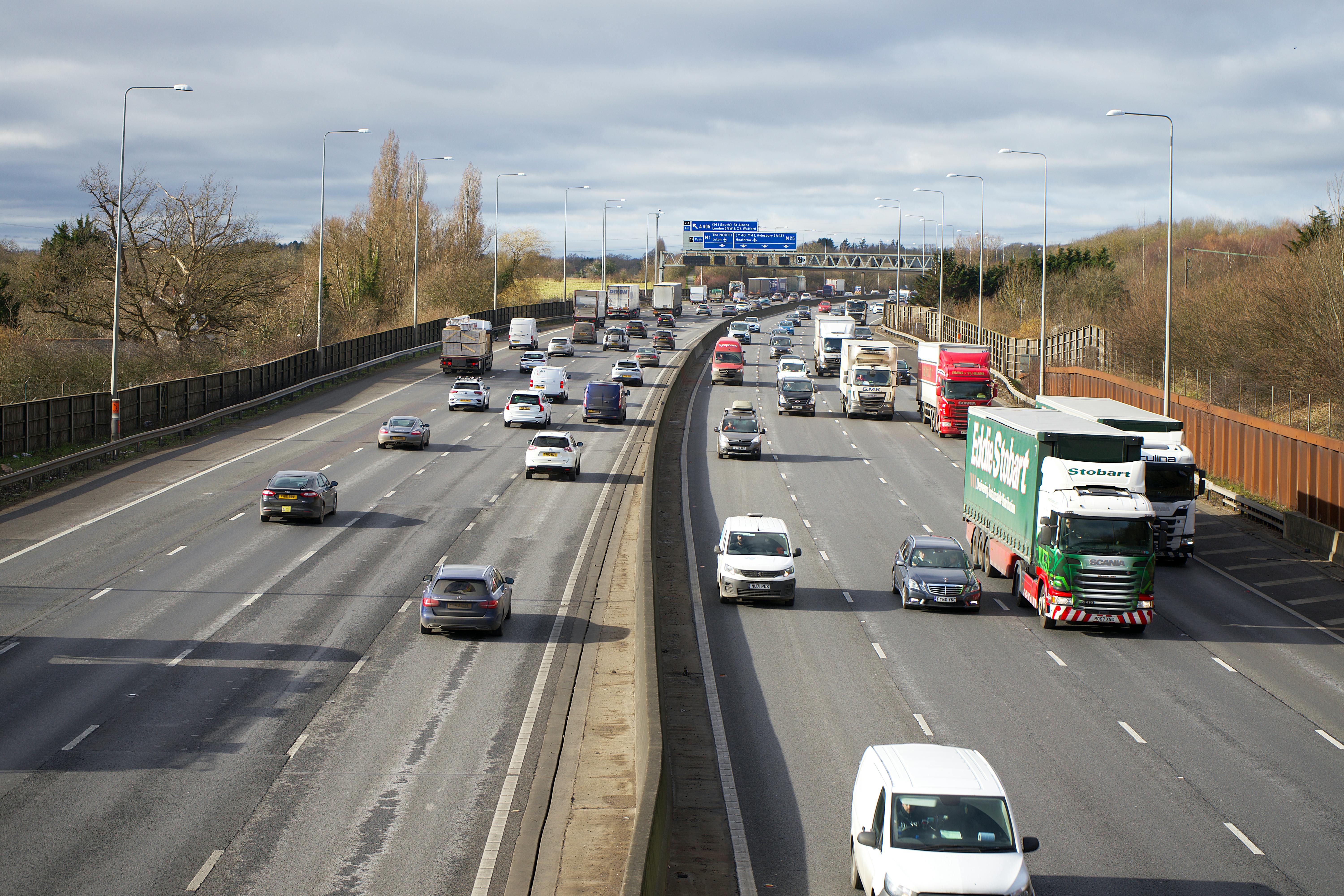 HGV on road with live tracking